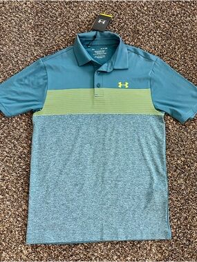 NWT Under Armour Men's Playoff 3.0 Stripe Polo - size small